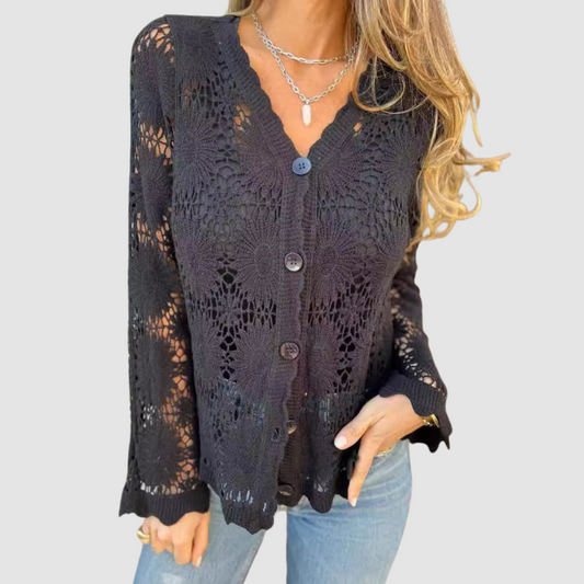 Laurelle⢠Lace V-Neck Cardigan