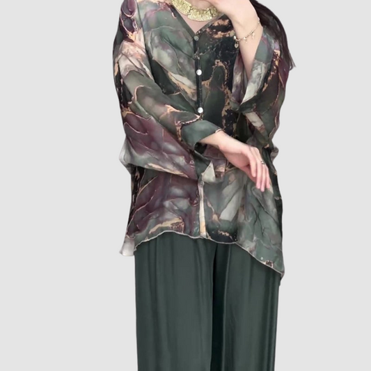 Aurora⢠Elegant Printed Two-Piece Set