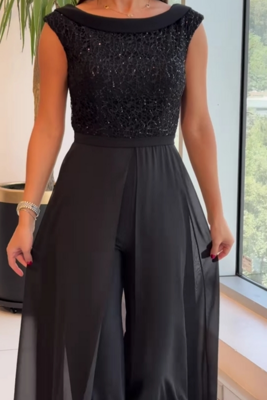 Fontella⢠Textured Tulle Jumpsuit