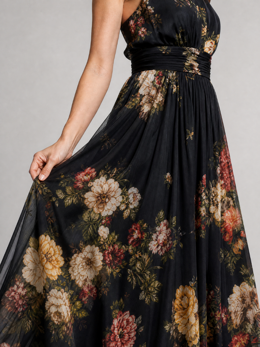 Sior⢠Floral Halter Neck Midi Dress
