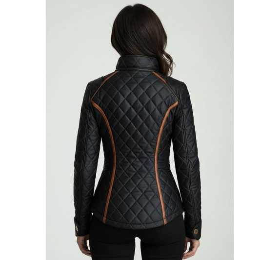 Leatrice⢠Diamond-Quilted Lined Jacket