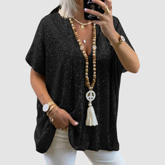 Fayne⢠V-Neck Sequin Top