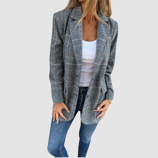 Isabel⢠Elegant Plaid Winter Blazer