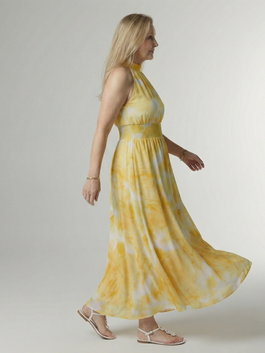 Sylin⢠Gathered Halter Midi Dress