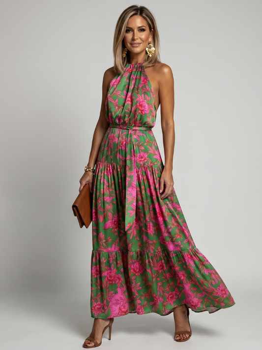 Rowen⢠Draped Halter Midi Dress