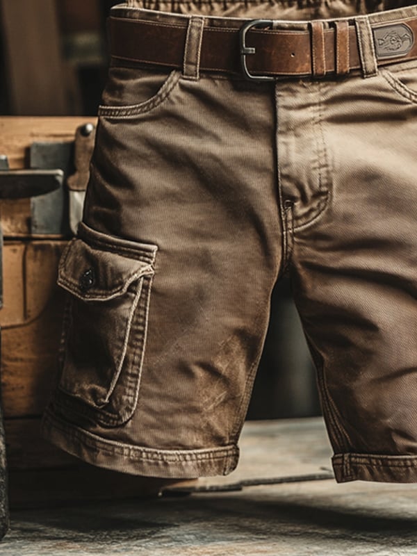Jack | Retro Multi-Pocket Cargo Shorts