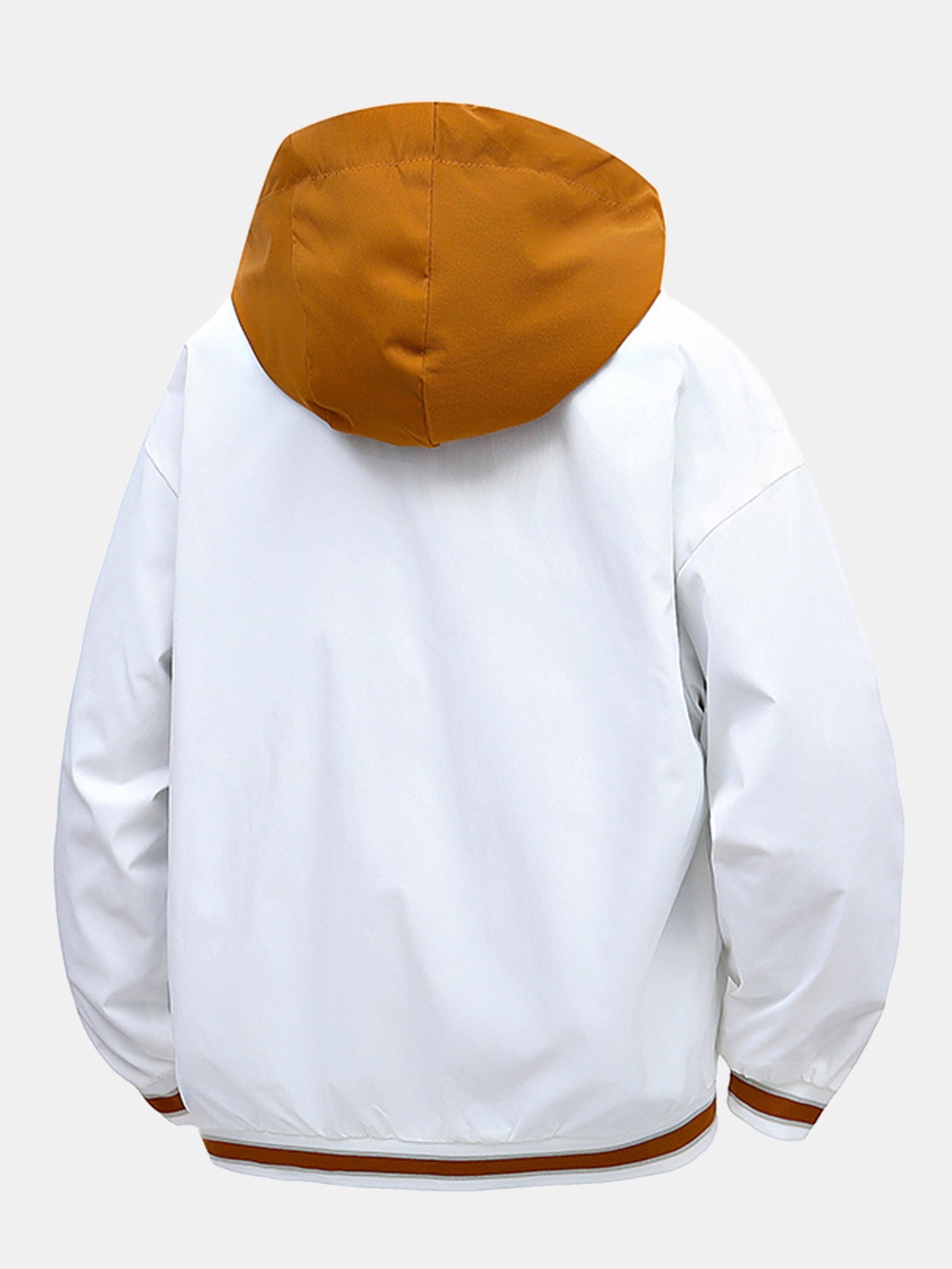 Contrast 2 In 1 Hooded Baseball Jacket
