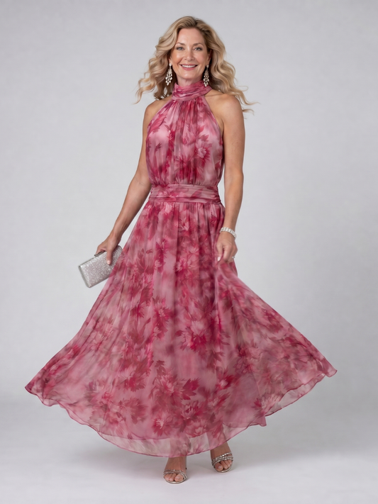 Avien⢠Soft Halter Neck Midi Dress