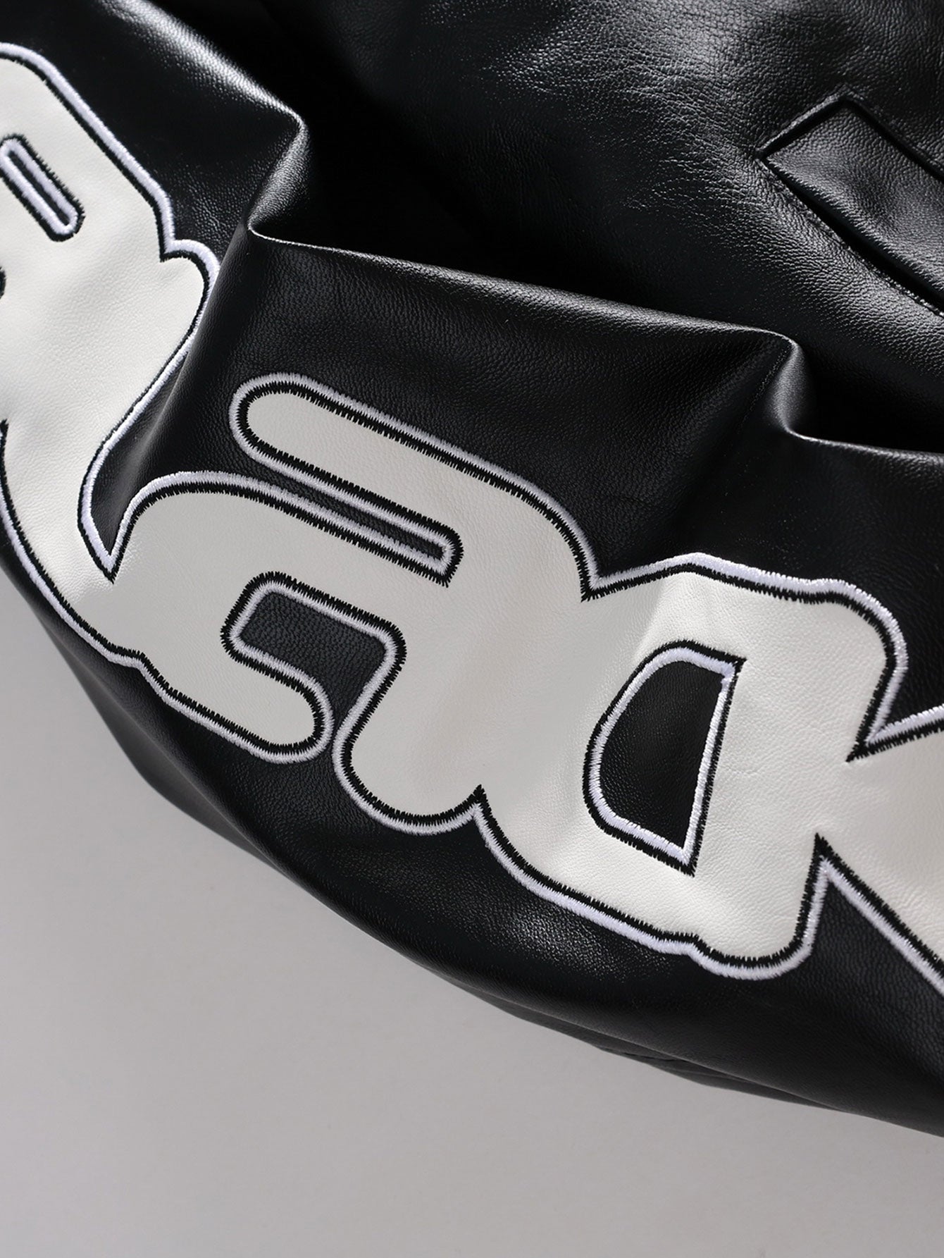 Black Air Leather Racing Jacket