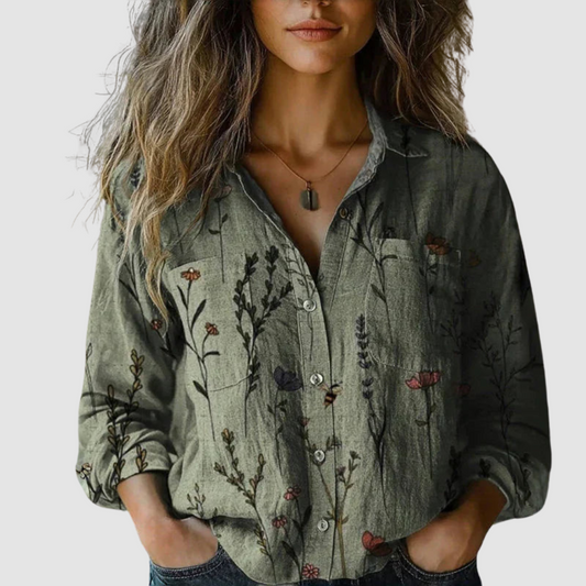 Morena™ Vintage Printed Blouse