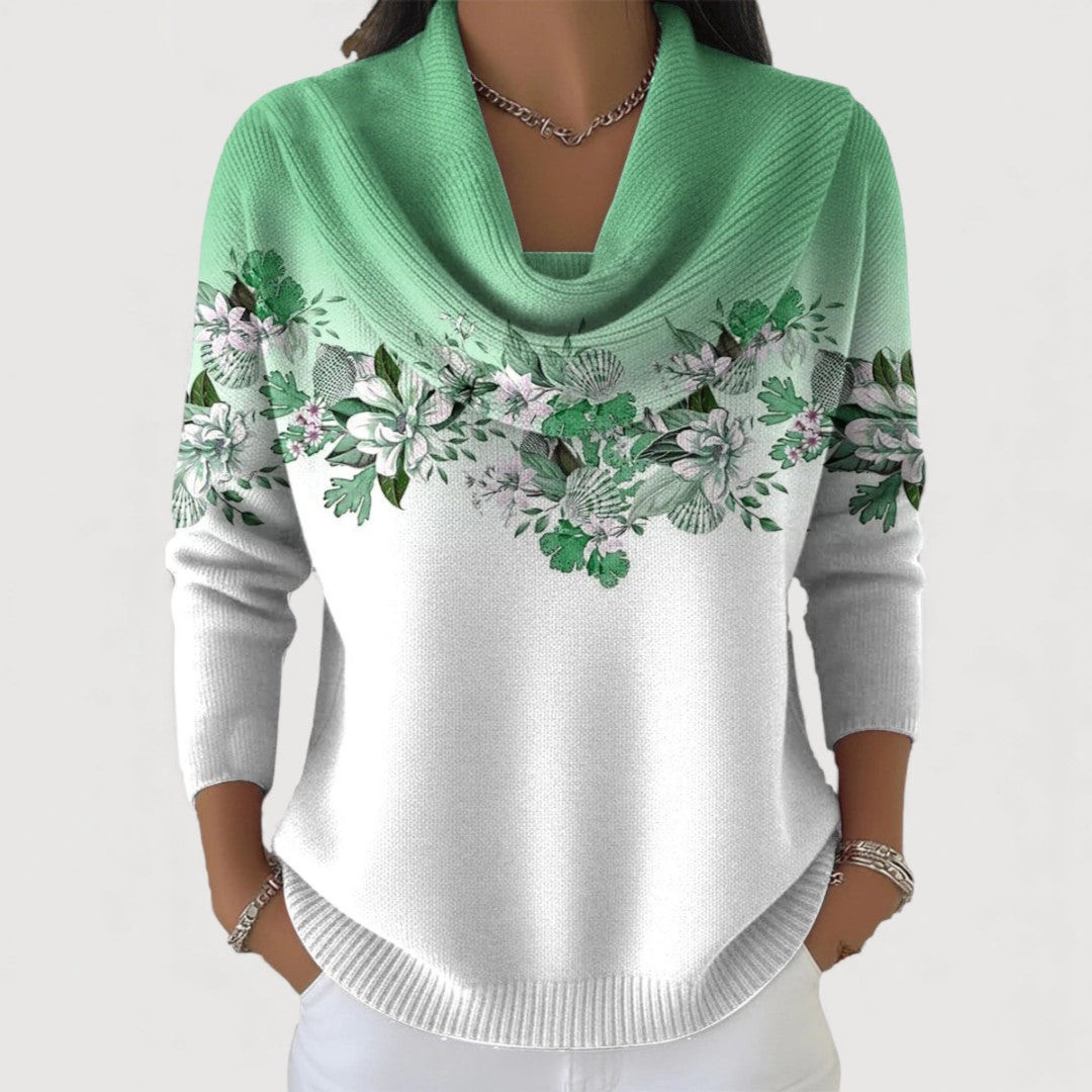 Aveline | Soft Floral Knit Sweater
