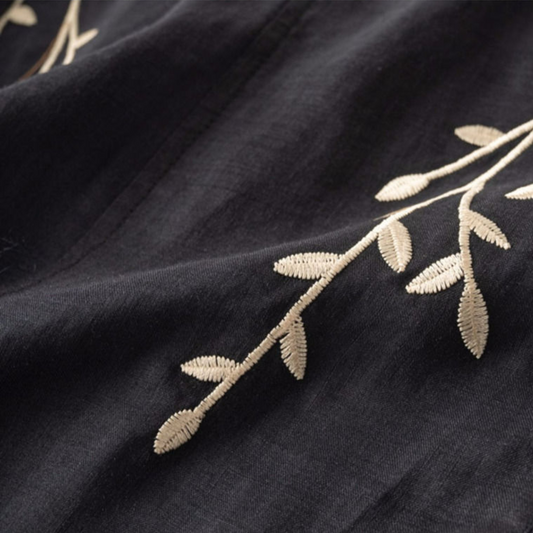 Margarita⢠Loose Retro Cotton-Linen Top