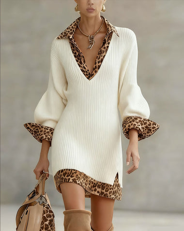 Laurena⢠Elegant Leopard Dress