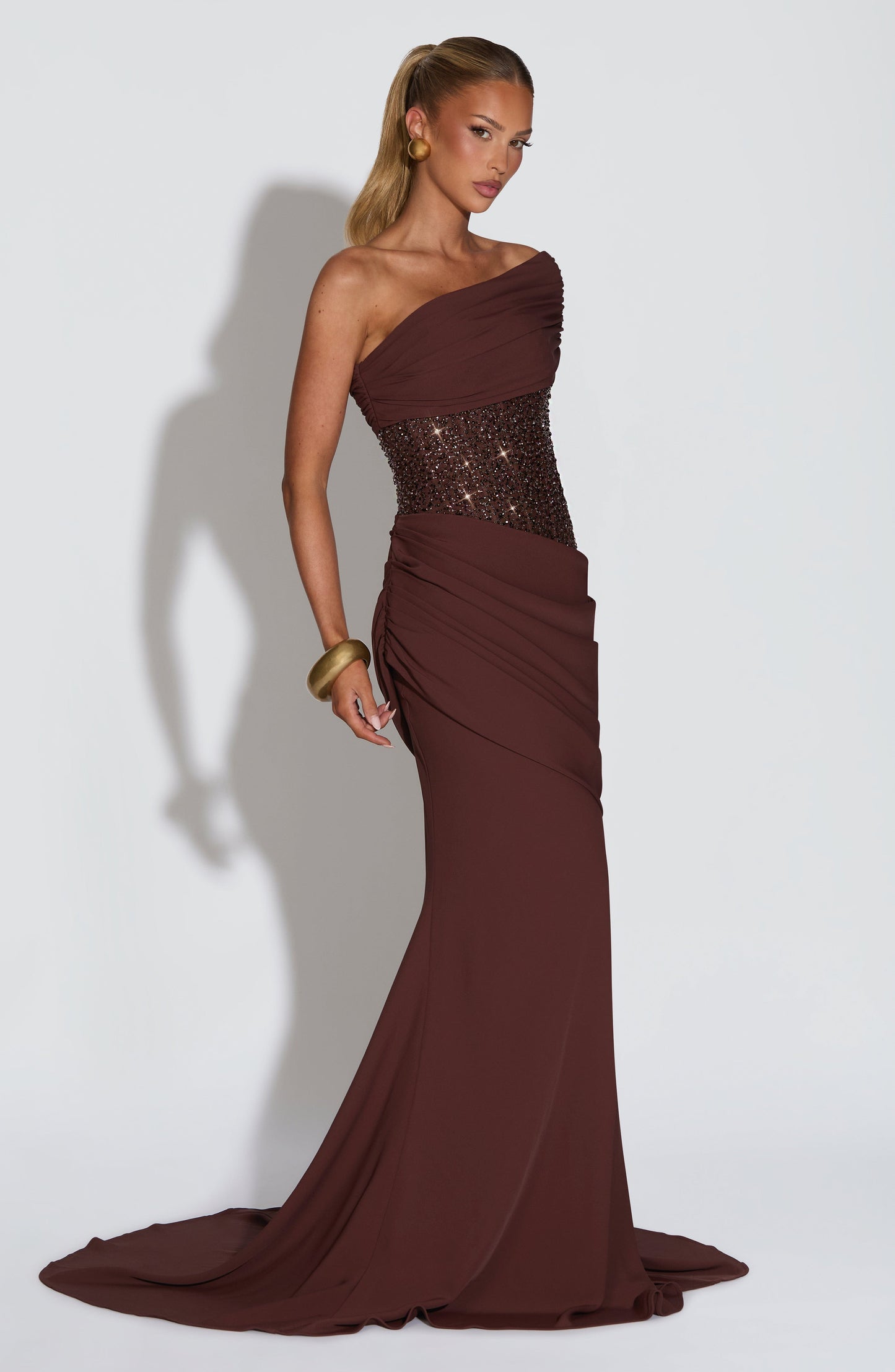 Lily Gown - Plum Brown
