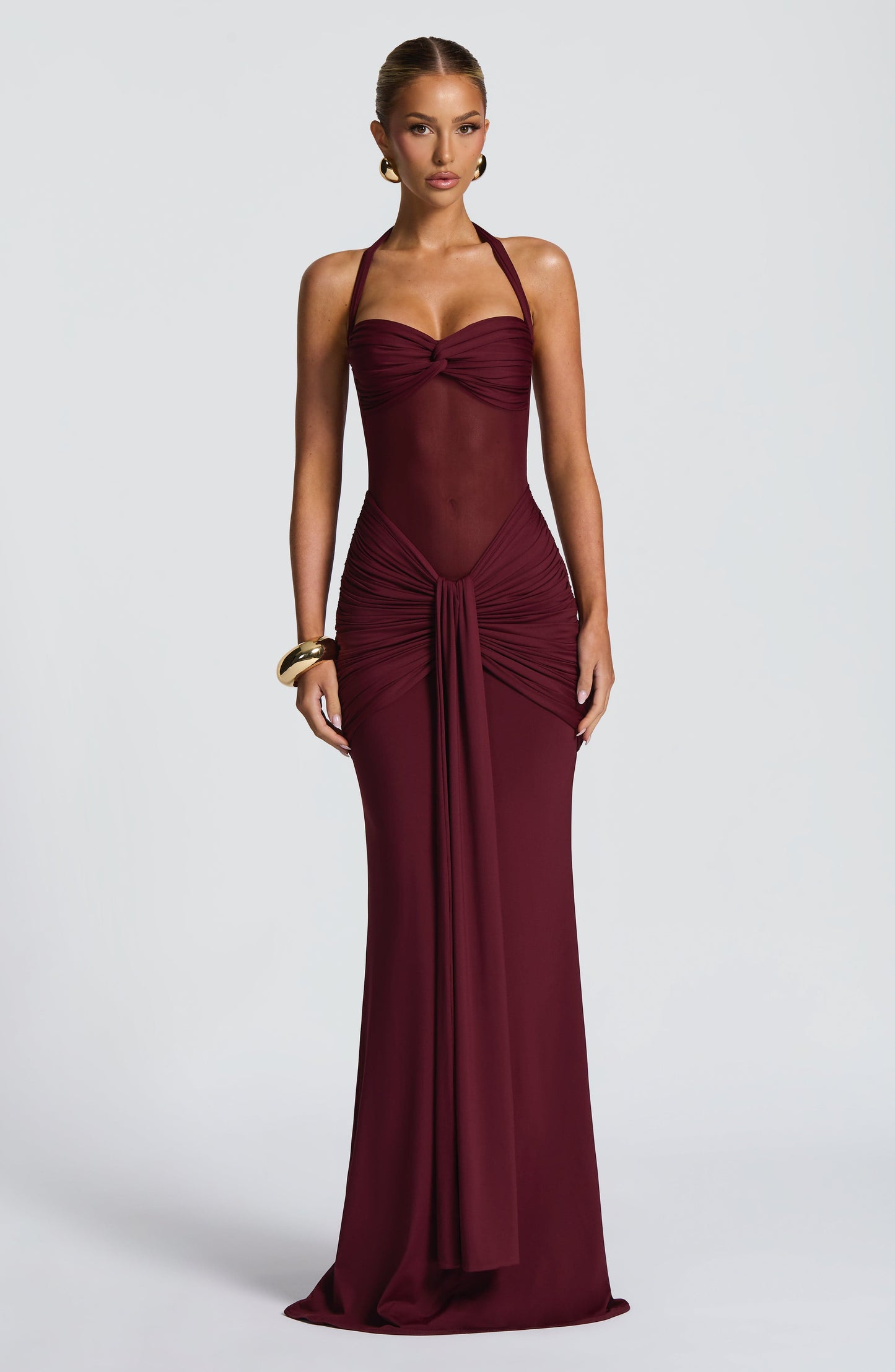Lily Maxi Dress - Cherry Lacquer