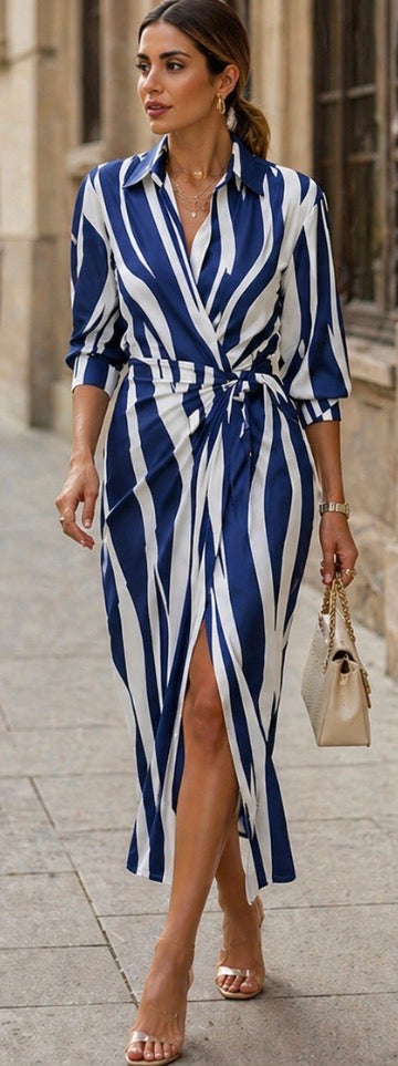 ARVELYNE™ | Printed Wrap Dress