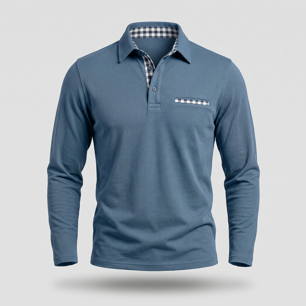 CALVERTON LONG-SLEEVE POLO