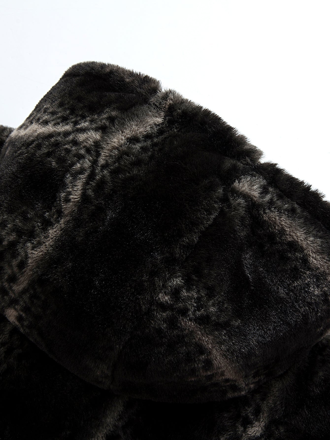 Faux Fur Animal Print Hooded Jacket