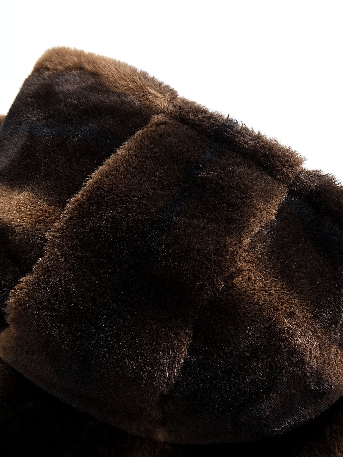 Faux Fur Animal Print Hooded Jacket
