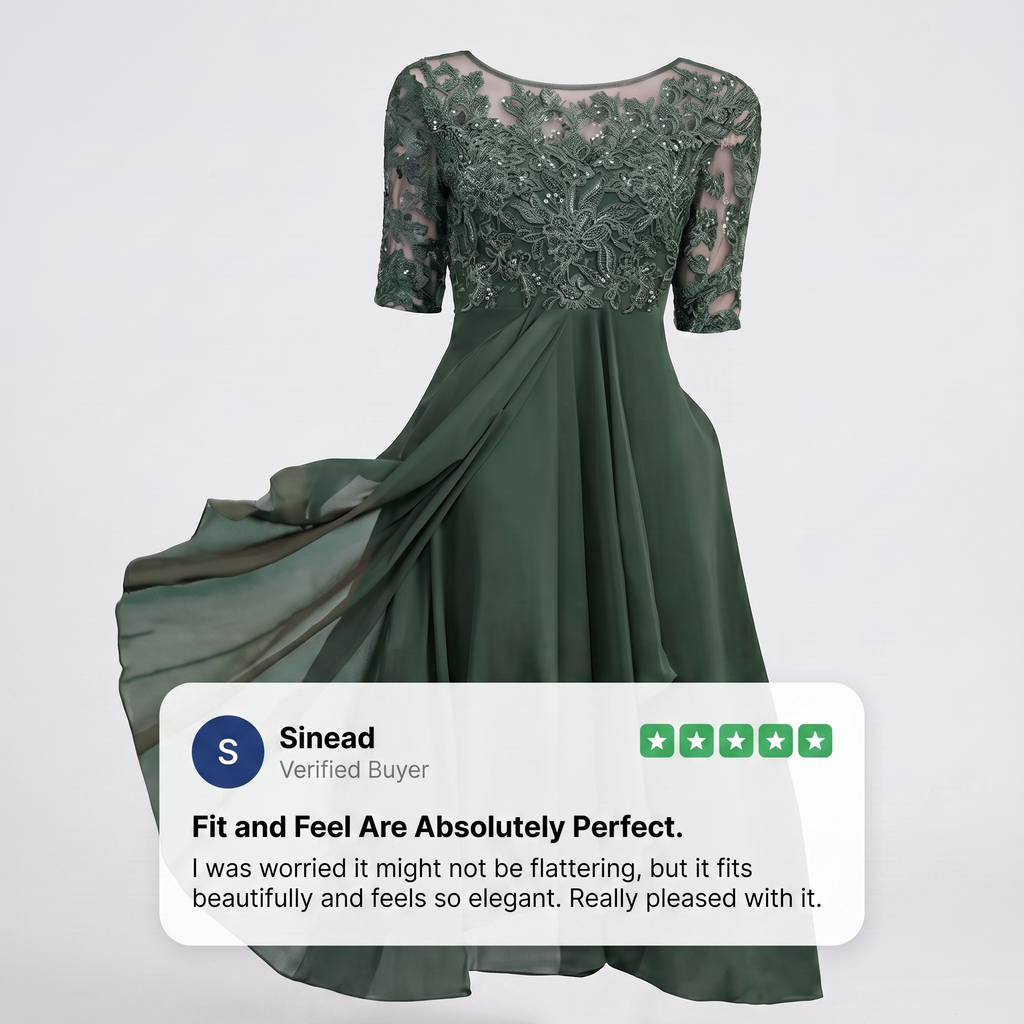 ELARA SOFT FLOW CHIFFON DRESS