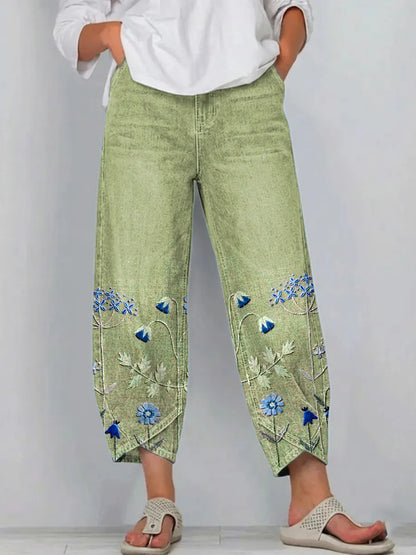 Avery™ | Chic Embroidered Casual Trousers