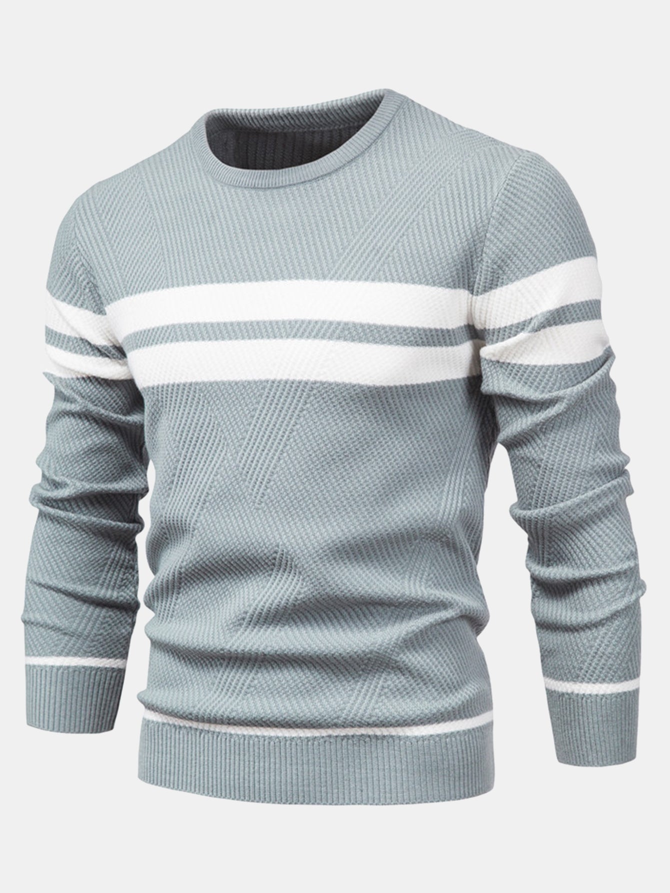 Stripe Crew Neck Sweater
