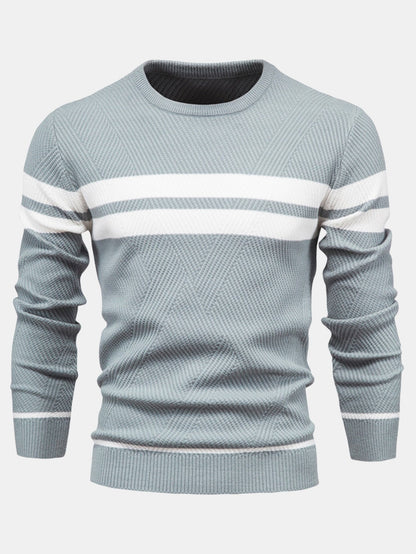 Stripe Crew Neck Sweater