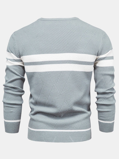 Stripe Crew Neck Sweater