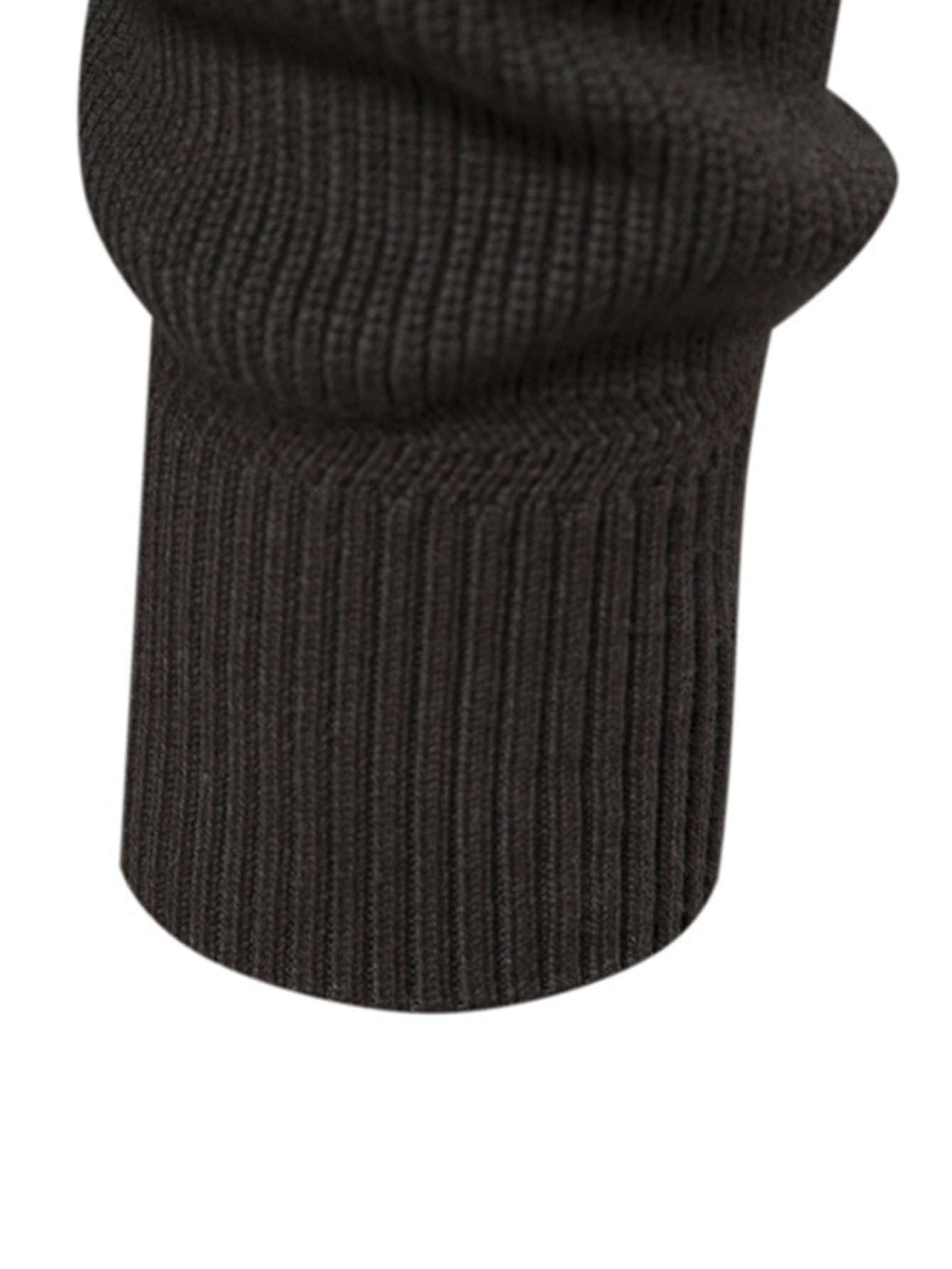 Color Block Zipper Stand Collar Sweater