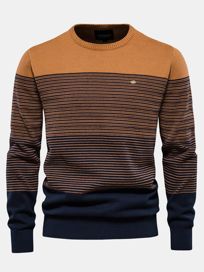 Contrast Striped Sweater
