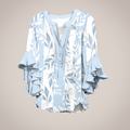 ELENORA WHISPER RUFFLE BLOUSE