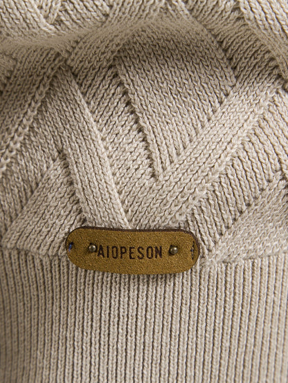 Geometry Jacquard Crewneck Sweater