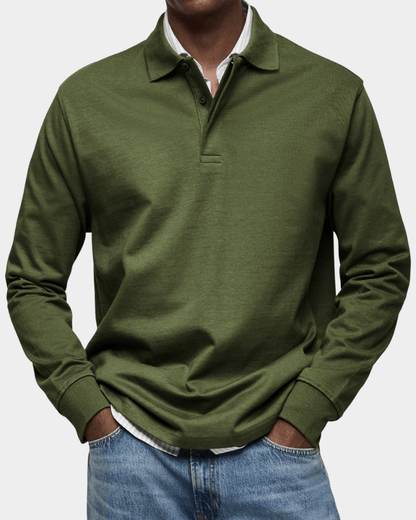 Charlie - Comfortable Spring Long-Sleeve Polo