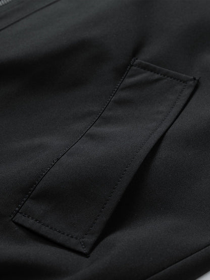 Contrast 2 In 1 Hooded Bomber Jacket