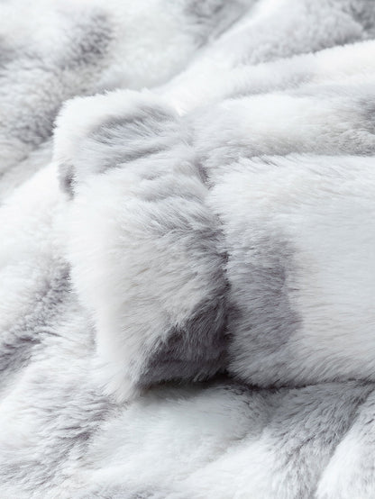 Faux Fur Zip-Up Jacket