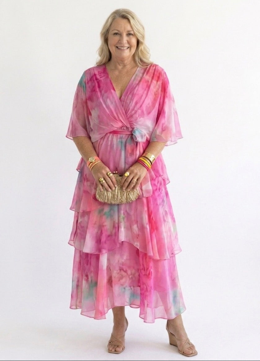 Amelia™ | Layered Floral Sun Dress
