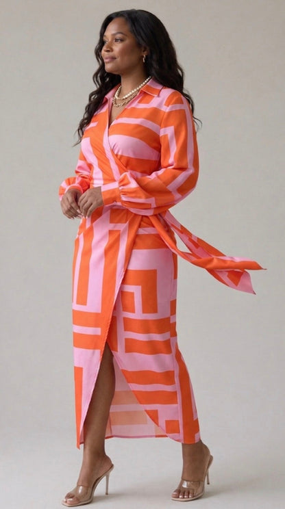ARVELYNE™ | Printed Wrap Dress