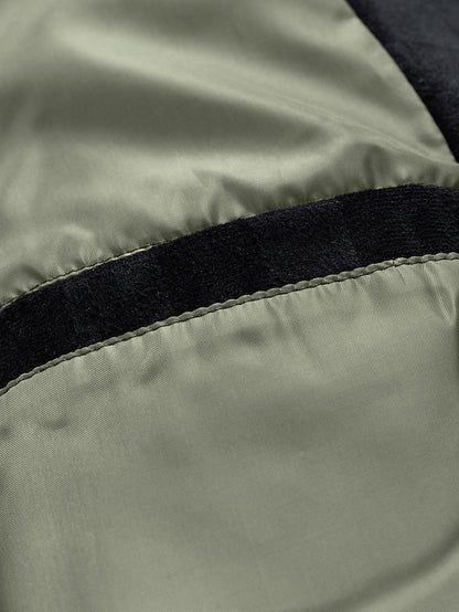 Checkered Faux Suede Pocket Jacket