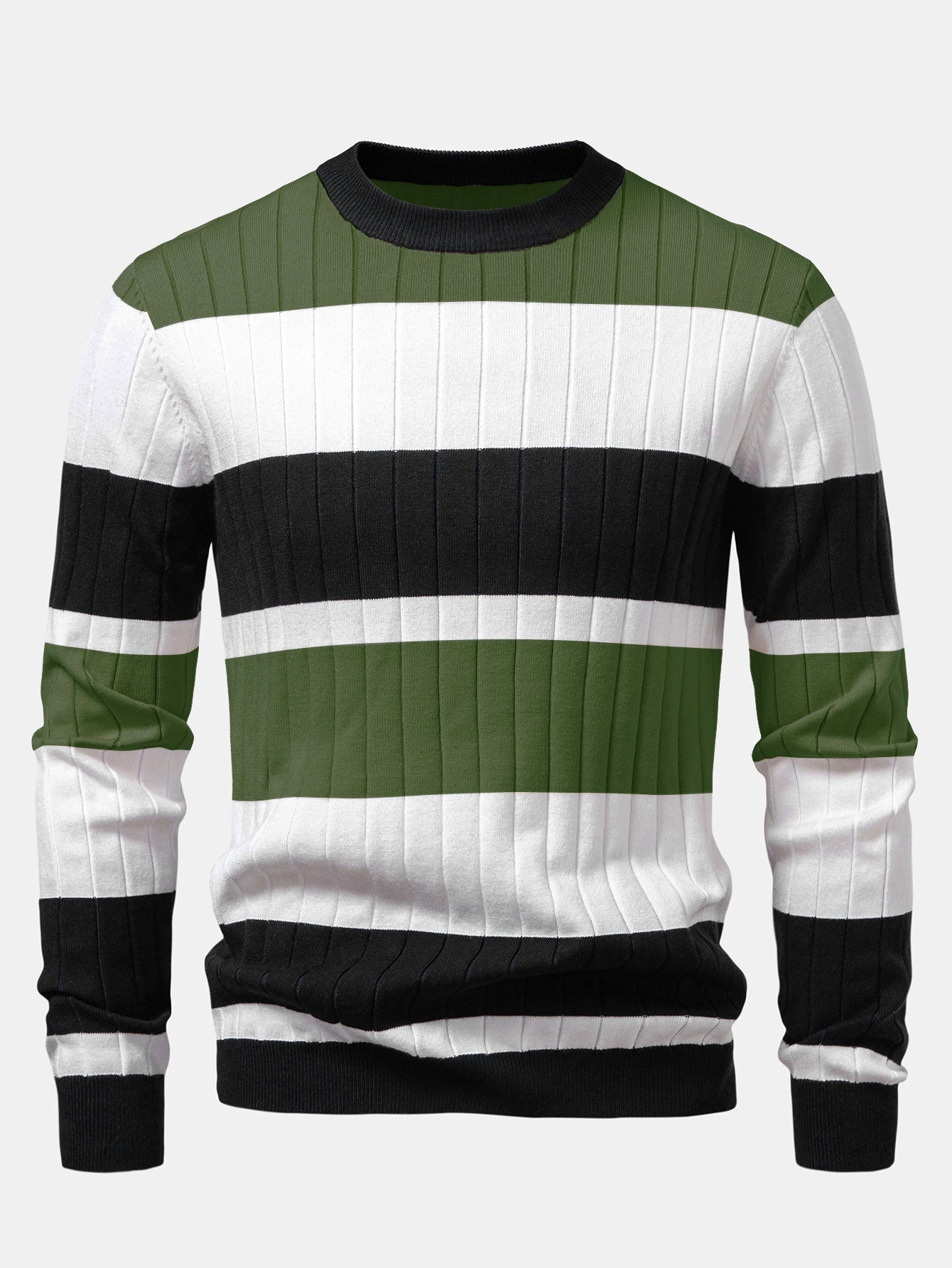 Stripe Crew Neck Sweater