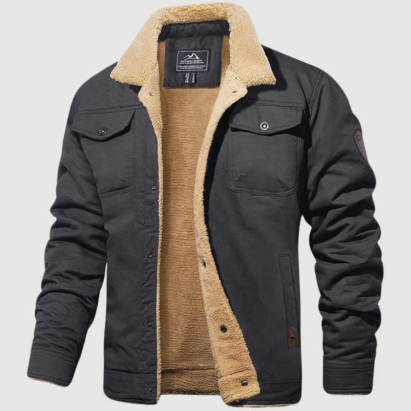 HARRY Warm Teddy-Collar Bomber Jacket