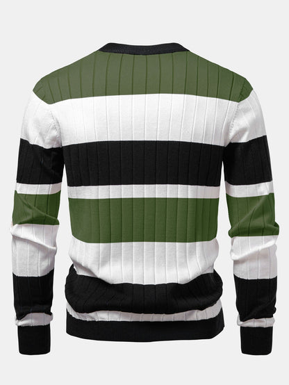Stripe Crew Neck Sweater