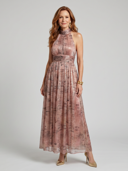 ARVELYNE™  | Textured Finish Sleeveless Midi Dress