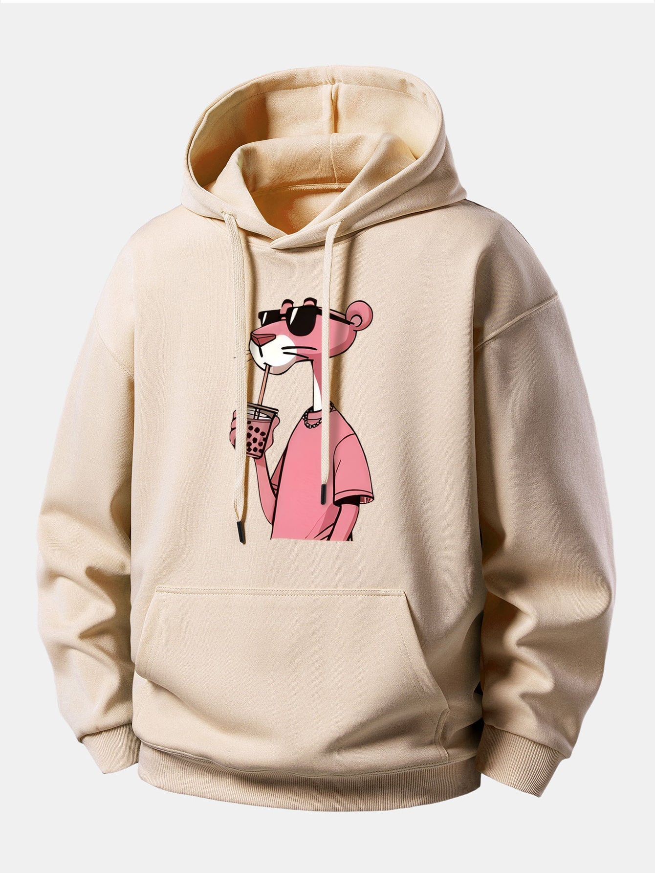 Pink Panther Print Relax Fit Hoodie