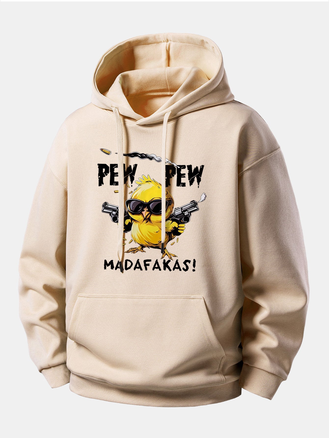 PEW PEW MADAFAKAS Chicken Print Relax Fit Hoodie