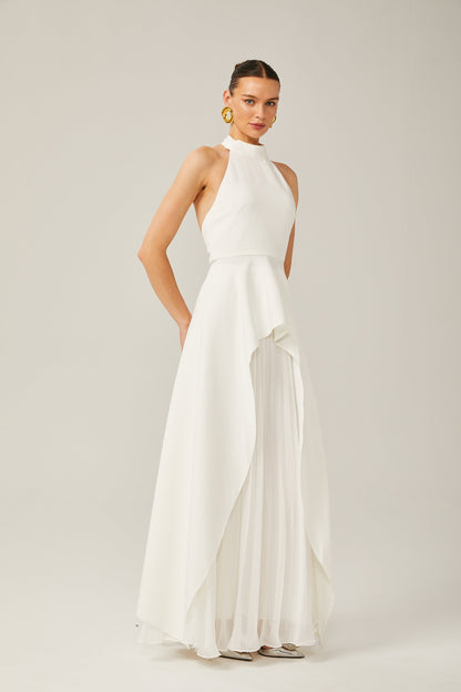 Emma - halterneck layered long dress