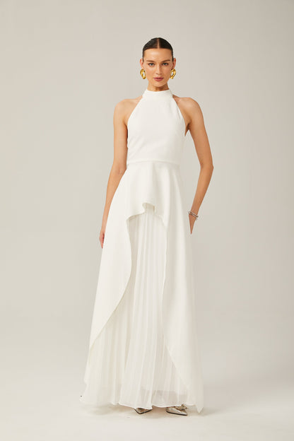 Emma - halterneck layered long dress