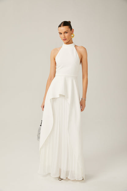 Emma - halterneck layered long dress