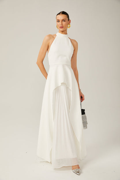 Emma - halterneck layered long dress