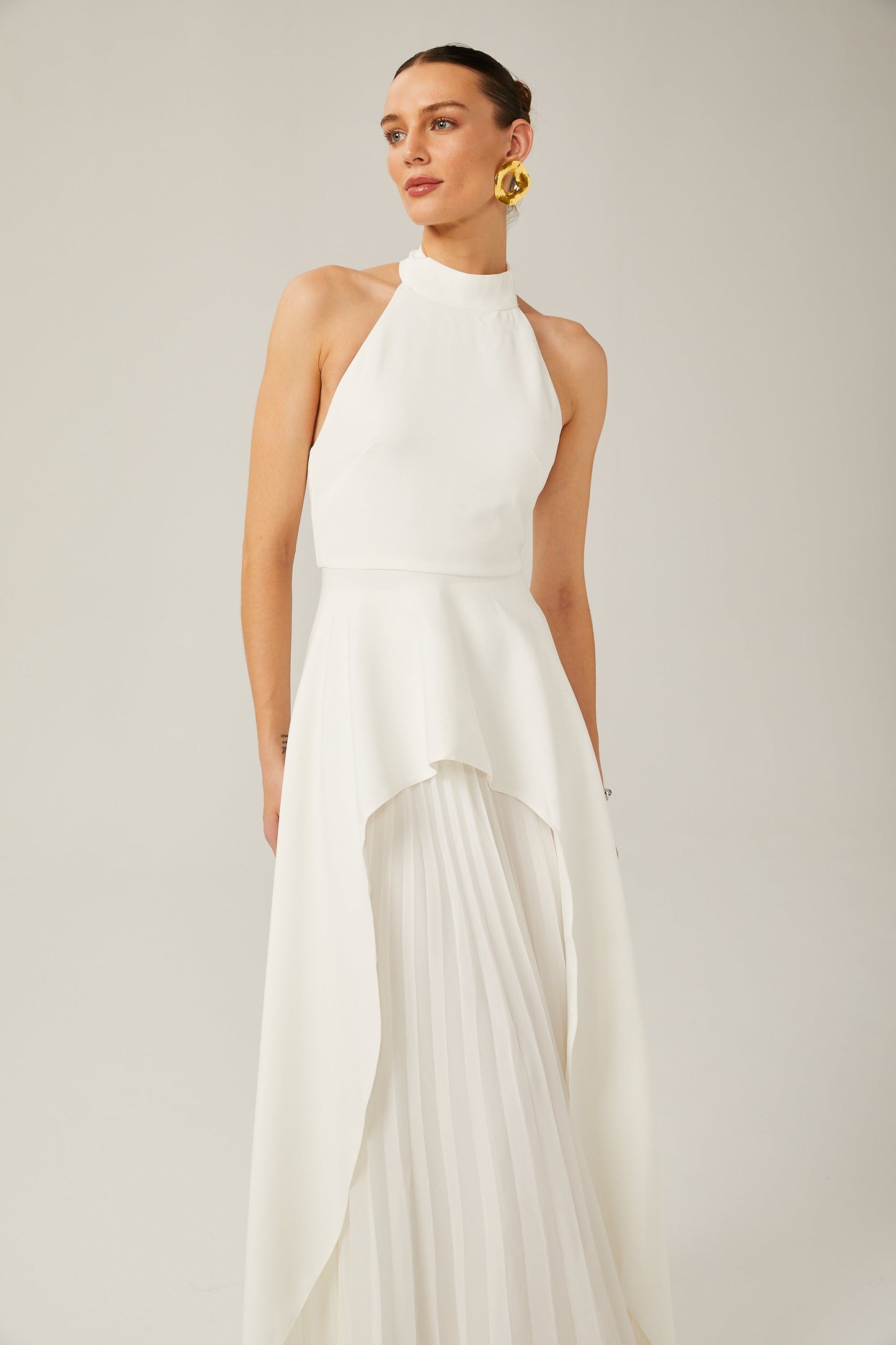 Emma - halterneck layered long dress