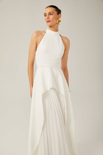 Emma - halterneck layered long dress